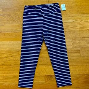 J. Crew Striped Cropped Leggings